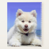 白い子犬 プランナー手帳 (裏面)