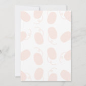 白い子猫が私を1歳の誕生日に 招待状 (裏面)