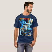 白い子猫は本が大好き Tシャツ (正面フル)