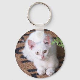 白い子猫 キーホルダー