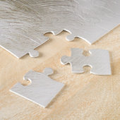 白い孔雀のジグソーパズル ジグソーパズル (側面)