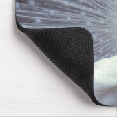 白い孔雀のマウスパッド マウスパッド (コーナー)