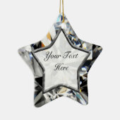 白い宝石の星 セラミックオーナメント (右)