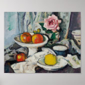 白い実り鉢の中のリンゴ | ジョージ・レスリー・ハンター ポスター (正面)