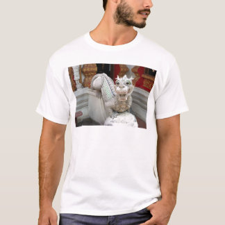 白い寺院のドラゴン Tシャツ
