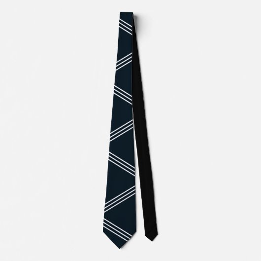 白い対角線 ネクタイ (正面)