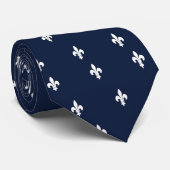 白い対角（紋章の）フラ・ダ・リ ネクタイ (ロール)