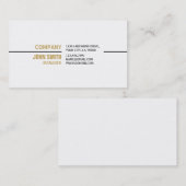 白い専門の明白でエレガントな不動産 名刺 (正面/裏面)