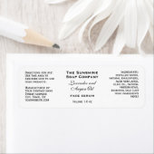 白い小さいボトルドロッパーボトルラベル ラベル (インサイチュ)