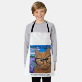 白い小さな子供のエプロンより良い頼nana エプロン (着用した状態)