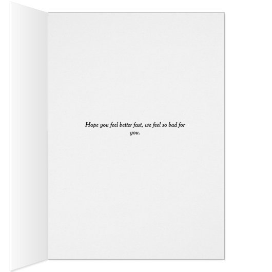 白い小さな犬のカードを取得する (内側 (右))