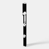 白い小さな花（黒） Case-Mate iPhoneケース (裏面 / 左)