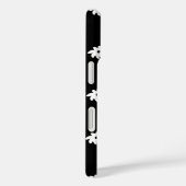白い小さな花（黒） Case-Mate iPhoneケース (裏面 / 右)