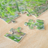 白い尾の鹿が近く ジグソーパズル (側面)