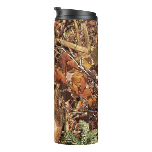 白い尾の鹿の頭の秋のエネルギーが千に威勢よく タンブラー (回転右)