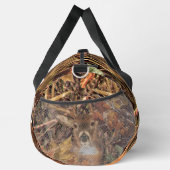 白い尾の鹿の頭の秋のエネルギーが千に威勢よく ダッフルバッグ (右)