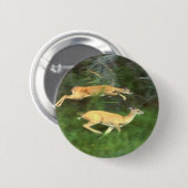 白い尾の鹿 缶バッジ (正面&裏面)