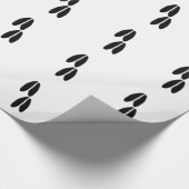 白い尾シカトラック ラッピングペーパー (角)