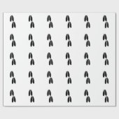 白い尾シカトラック ラッピングペーパー (フラット)