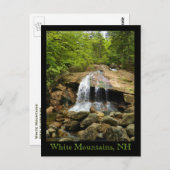 白い山々の滝 ポストカード (正面/裏面)