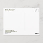 白い山々の滝 ポストカード (裏面)