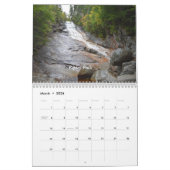 白い山の壁掛けカレンダーの視野 カレンダー (3月 2026)