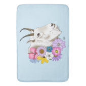 白い山羊の花 バスマット (正面縦)