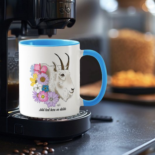 白い山羊の花 マグカップ