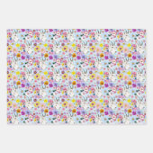 白い山羊の花 ラッピングペーパーシート (正面3)