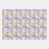 白い山羊の花 ラッピングペーパーシート (正面2)