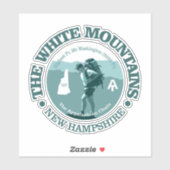 白い山 シール (シート)