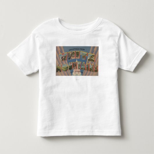 白い山、ニューハンプシャー2 トドラーTシャツ (正面)