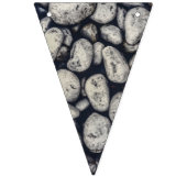 白い岩のクローズアップ模様の写真 バンティングフラッグ (第2の旗)