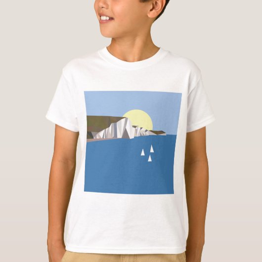 白い崖の夏 Tシャツ (正面)