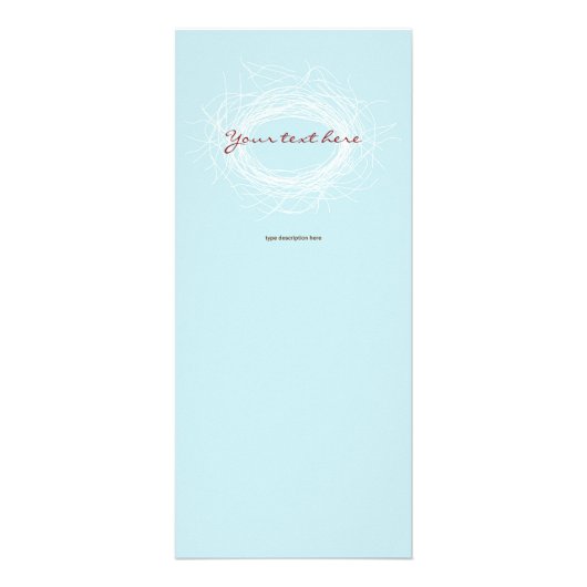 白い巣の棚カード ラックカード (正面)