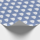 白い帆船 ラッピングペーパー (角)