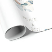 白い平和と喜び蝶 ラッピングペーパー (ロールコーナー)