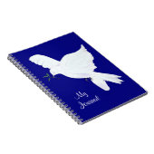 白い平和鳩私のジャーナル ノートブック (右側)