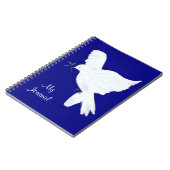 白い平和鳩私のジャーナル ノートブック (左側)