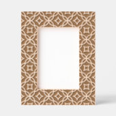 白い幾何学模様の刻印フレーム レーザー彫刻フレーム (正面)