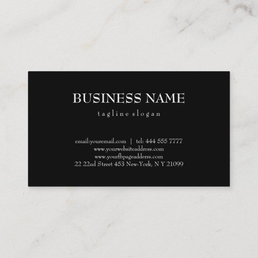 白い幾何形状パターン 名刺 (裏面)