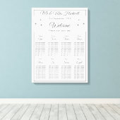 白い座席表のAnemone～ キャンバスプリント (インサイチュ (ウッドフロア))