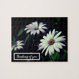 白い庭の花かわら考えるしい ジグソーパズル