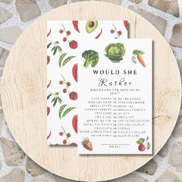 白い庭の赤ん坊のシャワー彼女はむしろゲームだろう