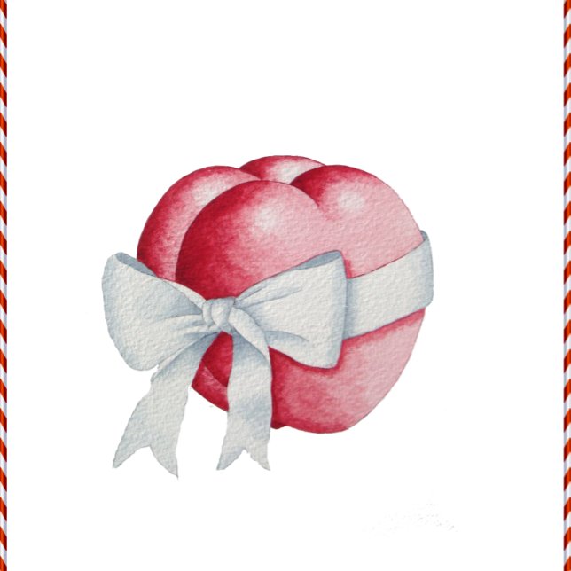 白い弓で結ばれた2つのロマンチックなハート 腕時計 (クリエイターアップロード済み)