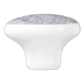 白い引き出しハンドル、ドアノブ付きの灰色の大理石 セラミックノブ (側面)