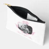 白い得蓮 アクセサリーポーチ (見開き)