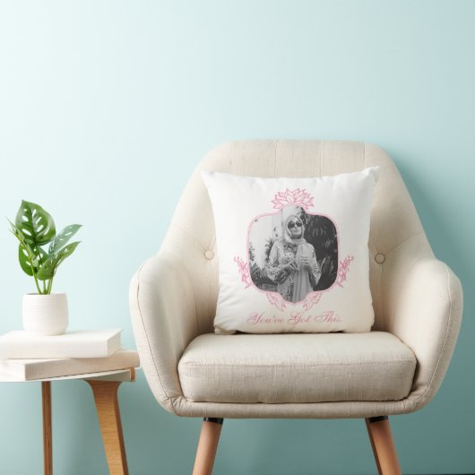 白い得蓮 クッション (椅子)