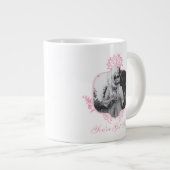 白い得蓮 ジャンボコーヒーマグカップ (正面右)