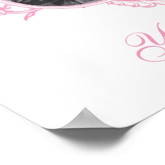 白い得蓮 ポスター (角)